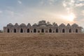 Syncretic style monument Elephant Stables, Hampi, Karnataka Royalty Free Stock Photo