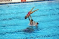 Syncronised swimming Royalty Free Stock Photo