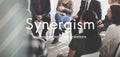 Synergism Team People Graphic Concept Royalty Free Stock Photo