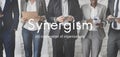 Synergism Team People Graphic Concept Royalty Free Stock Photo