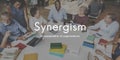 Synergism Team People Graphic Concept Royalty Free Stock Photo