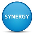 Synergy special cyan blue round button
