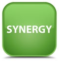 Synergy special soft green square button