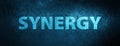 Synergy special blue banner background