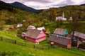 Synevyrs`ka Poliana village in Carpathians