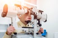 Synoptophore and strabismus treatment. Squint test Orthoptics