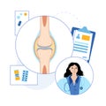 Synovial joint poster Royalty Free Stock Photo