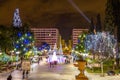 Syntagma square in Athens before Christmas Royalty Free Stock Photo