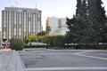 Syntagma square at sunset from Athens in Greece Royalty Free Stock Photo