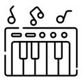 Synthesizer icon vector