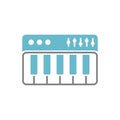 Synthesizer icon on white background for graphic and web design, Modern simple vector sign. Internet concept. Trendy symbol for Royalty Free Stock Photo