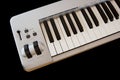 Synthesizer piano keys Royalty Free Stock Photo