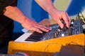 Synthesizer with sound effects Royalty Free Stock Photo