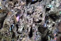 Synthetic corundum as nice meteorite background Royalty Free Stock Photo