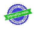 SYNTHETIC FOOD Bicolor Rosette Grunge Stamp