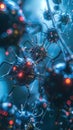 Synthetic intelligence core, glowing abstract ,Generative AI