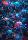 Synthetic intelligence core, glowing abstract ,Generative AI