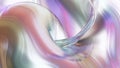 synthetic pearlescent tech holographic iridescent abstract coposition with shell, 3D rendering, golden rule composition