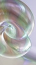 synthetic pearlescent tech holographic iridescent abstract coposition with shell, 3D rendering, golden rule composition