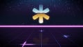 synthwave retro design icon of asterisk Royalty Free Stock Photo