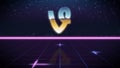 synthwave retro design icon of vine