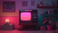 Synthwave 80s retro design. Detalied retro background style 80s. AI.