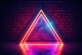 Synthwave Triangle, photorealistic. Generative AI weber.
