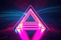 Synthwave Triangle, photorealistic. Generative AI weber.