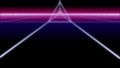 synthwave triangle tunnel Retro Background 3d render