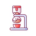 Syphon coffee maker RGB color icon