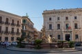 The fountain of Artemis Diana on the square Archimedes in Syra