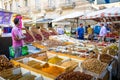 SYRACUSE, ITALY - MAY 04th, 2018: this traditional almonds and p