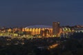 SYRACUSE, NEW YORK - JULY 13, 2019: Carrier Dome on the Syracuse University Campus