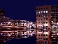 Syracuse new york at night Royalty Free Stock Photo