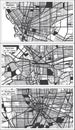 Syracuse, Rochester and Buffalo USA City Map Set