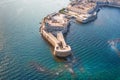 Syracuse Sicily. Aerial view of Maniace fortress in Ortigia