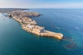 Aerial view of Maniace fortress in Ortigia