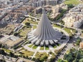 Syracuse Sicily, aerial view of Sanctuary of the Mary