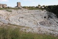 syracuse sicily italy ancient greek theater theatre amphitheater coliseum wide 166 ph Royalty Free Stock Photo