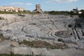 syracuse sicily italy ancient greek theater theatre amphitheater coliseum wide 164 p Royalty Free Stock Photo