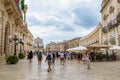 Piazza Duomo - the main square of the Ortigia Island in Syracuse