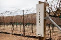 Syrah Grapes Signage