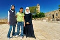 Syria. Aleppo. The Citadel. Portrait of a group of children Royalty Free Stock Photo