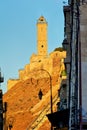 Syria. The citadel of Aleppo seen from the city Royalty Free Stock Photo