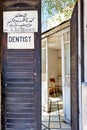 Syria. Damascus. The entrance of a denstist studio