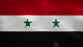 Syria dense flag fabric wavers, background loop