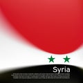 Syria flag background. Blurred pattern in the colors of the syrian flag, business booklet. National banner, poster of syria. State