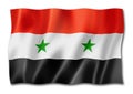 Syrian flag isolated on white