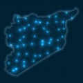 Syria network map.