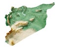 Syria relief map